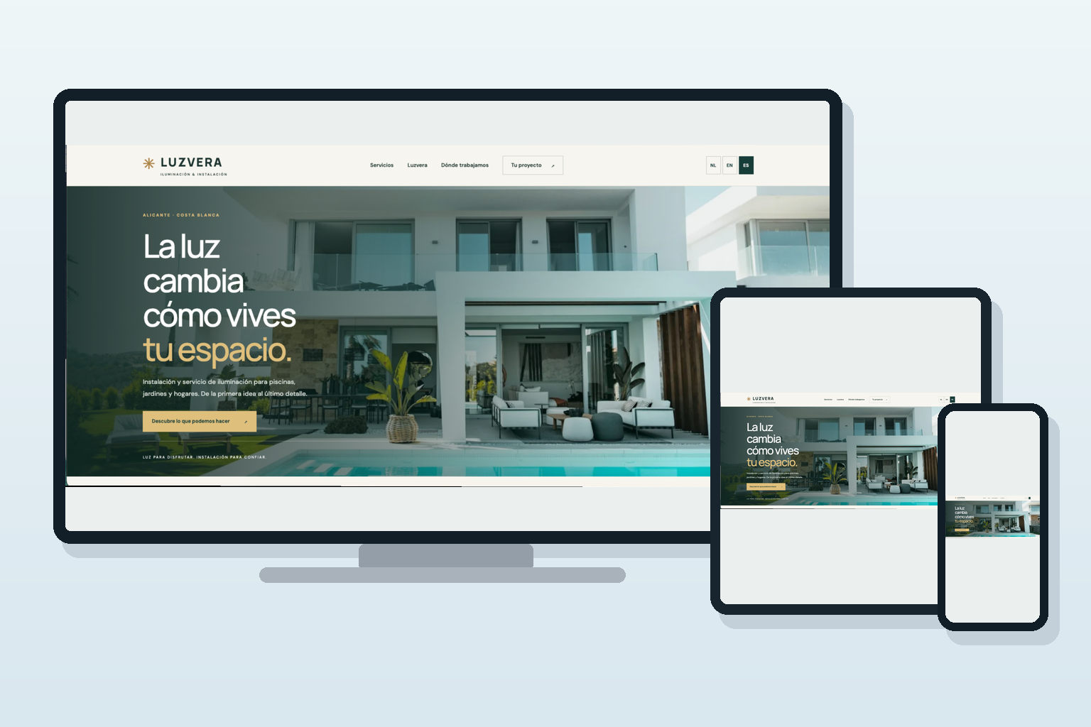 LUZVERA website portfolio