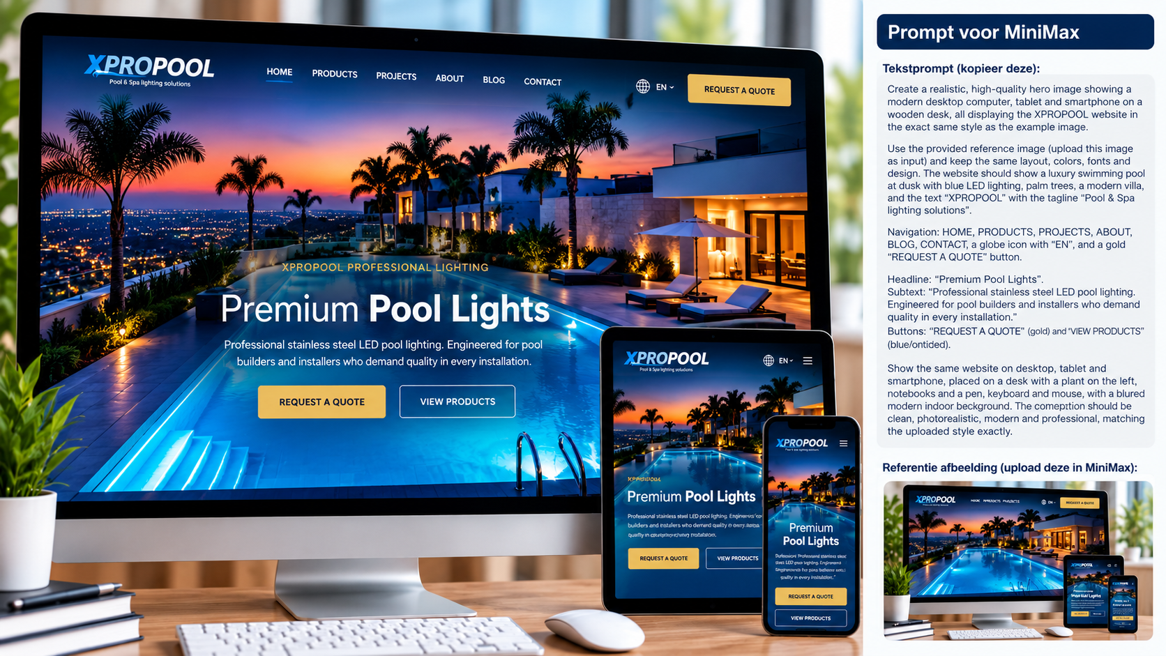 XPROPOOL · premium ontwerp – desktop, tablet en smartphone